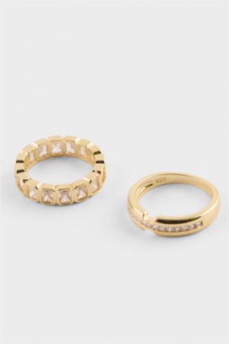 Kadın Altın Reis x DeFacto Gold 2'li Yüzük