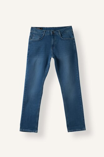 Men Blue Sergio Regular Fit Trousers