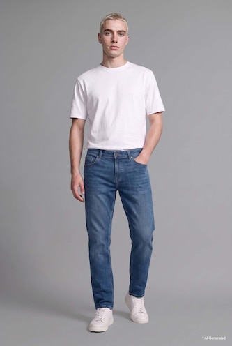 Sergio Regular Fit Normal Waist Straight Leg Jeans