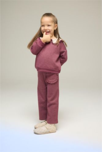 Baby Girl Elastic Waist Trousers