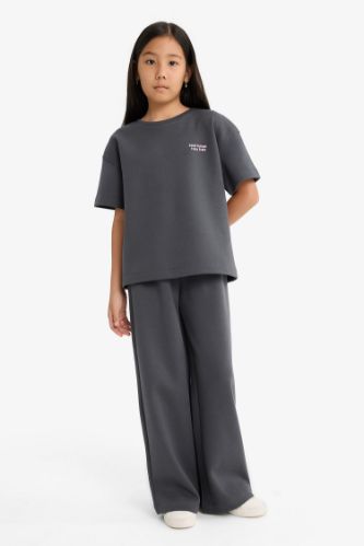 Girl Printed T-Shirt Sweatpants 2 Piece Set