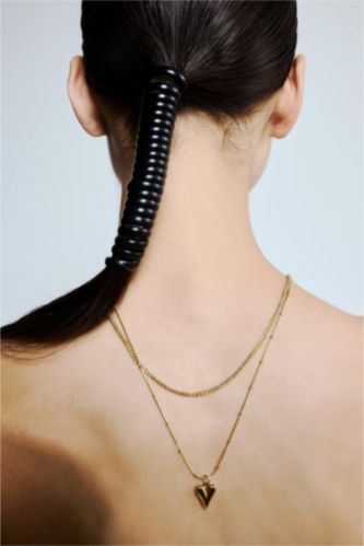 Kadın Gold 2'li Çelik Kolye