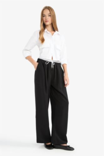 Baggy Fit Double Pocket Sensual Trousers