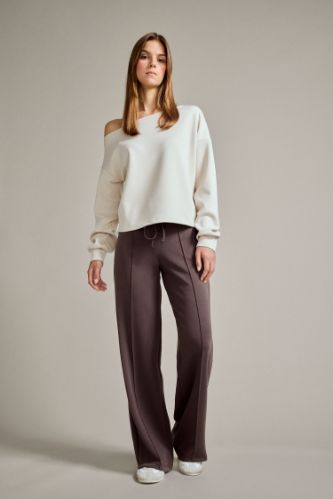 Relax Fit Normal Bel Düz Paça Modal Pantolon