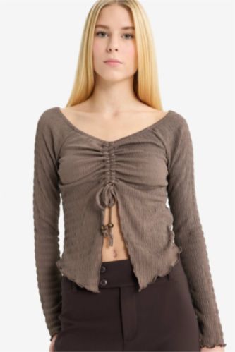 Coool футболка с расклешенными рукавами и длинными рукавами