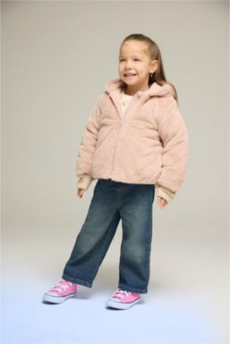 Kız Bebek Wide Leg Jean Pantolon