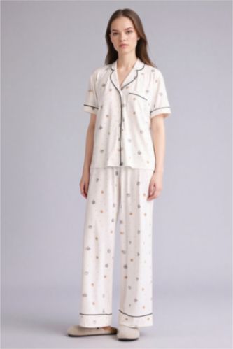 Woman Ecru 2 piece Regular Fit Set