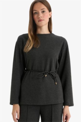 Regular Fit Crew Neck Long Sleeve T-Shirt