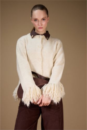 Regular Fit Crew Neck Knitwear Cardigan