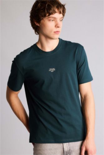 رجال أخضر غامق Man Short Sleeve T-Shirt