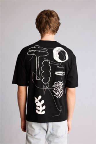 Man Black Man Short Sleeve T-Shirt