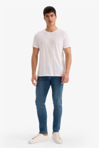 Pedro Slim Fit Dar Kalıp Normal Bel Dar Paça Jean Pantolon