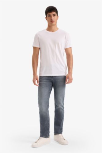 Sergio Regular Fit Regular Waist Straight Leg Trousers