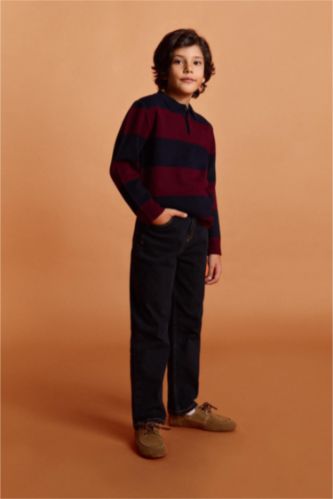 Boy Straight Fit Denim Trousers