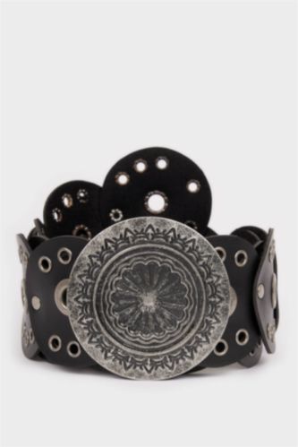 Kadın Büyük Toka Suni Deri Kemer