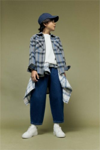 قميص كاروهات ولادي فلانيل بياخة بولو