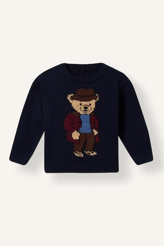 Pull en tricot imprimé ourson pour bébé garçon