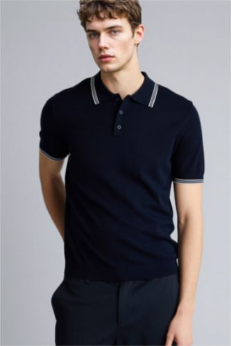 Ерлер әскери-теңіз Standard Fit қысқа жеңді поло футболка