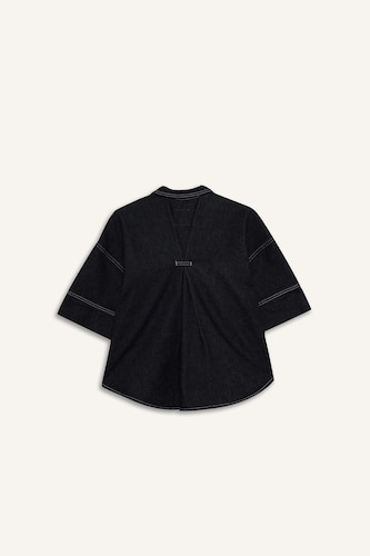Veste en jean boutonnée pour fille