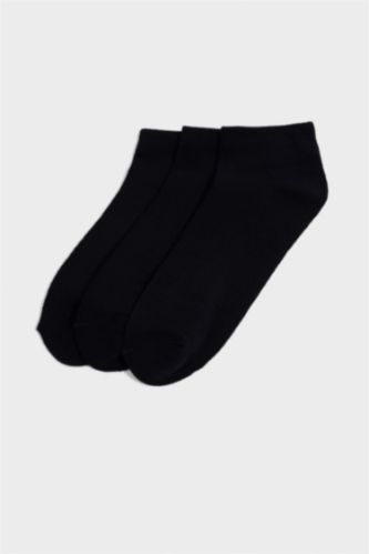 Women Black 3 piece Bamboo Short Socks