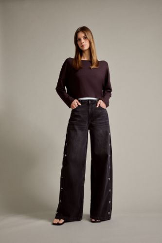 Relax Fit Geniş Paça Jean Pantolon