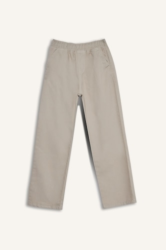 Boy Waist Elastic Gabardine Trousers