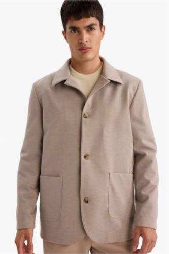 Regular Fit Polo Yaka Blazer Ceket