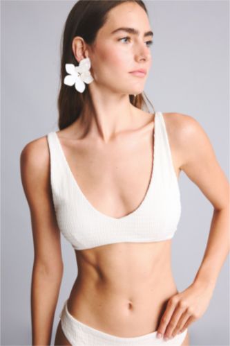 نساء اوف وايت Bikini Top