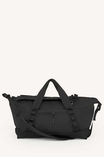 رجال أسود Faux Leather Sports And Travel Bag
