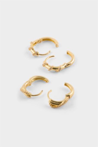 Kadın Altın Reis X DeFacto 2'li Gold Küpe