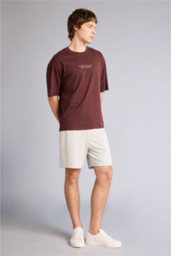 Мужчины Слоновая кость Шорты мягкой текстуры