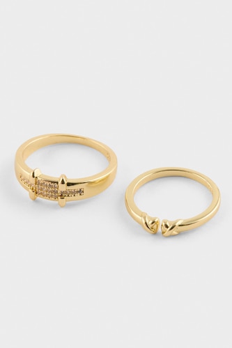 Reis X DeFacto 2 Piece Gold Rings