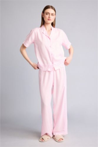 Women Light Pink Regular Fit Bottom