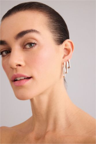 Kadın Gümüş Kadın 3'lü Küpe