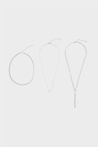 Kadın Gümüş Kadın 3'lü Kolye