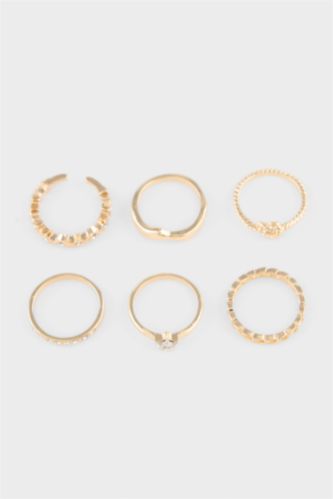 Kadın Altın Kadın 6'lı Yüzük