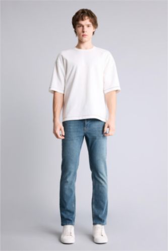 Erkek Açık Yeşil Sergio Regular Fıt Boru Paça Pantolon