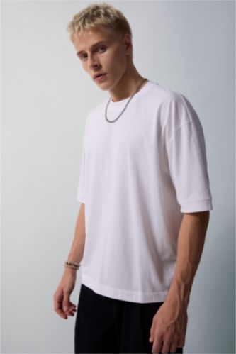 Мужчины Белый Футболка Loose Fit из 100% хлопка