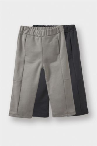 Erkek Bebek Beli Lastikli 2'li Eşofman Altı