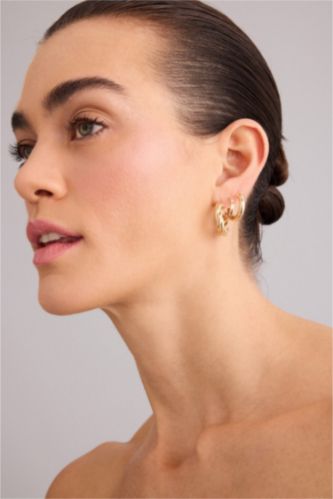 Kadın Altın Kadın 3'lü Küpe