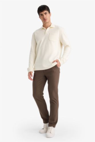 Regular Fit Cepli Düz Paça Pantolon