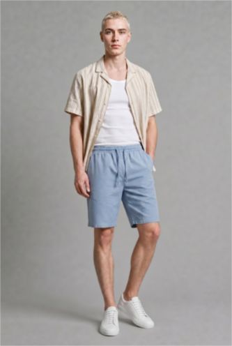 Men Blue Relax Fit