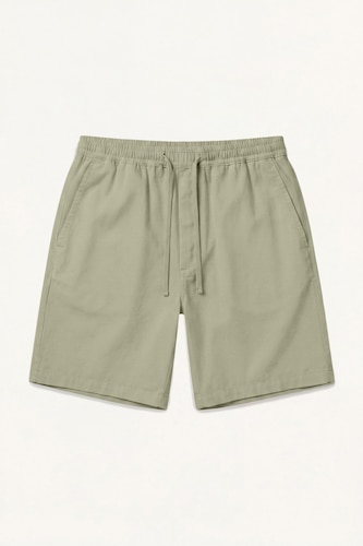 Relax Fit Elastic Waist Shorts