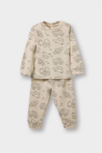 2 piece Regular Fit Printed Knitted Pyjamas