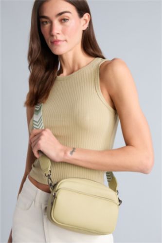 Women Light Green Crossbody Bag