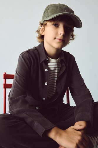 Young Boys - Teen Boys Brown Regular Fit Long Sleeve Shirt