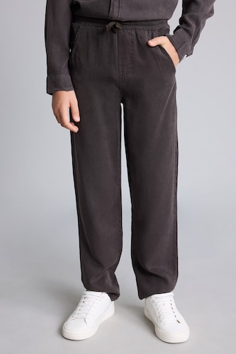 Young Boys - Teen Boys Brown Boy Regular Fit Straight Leg Flowy Fabric Trousers