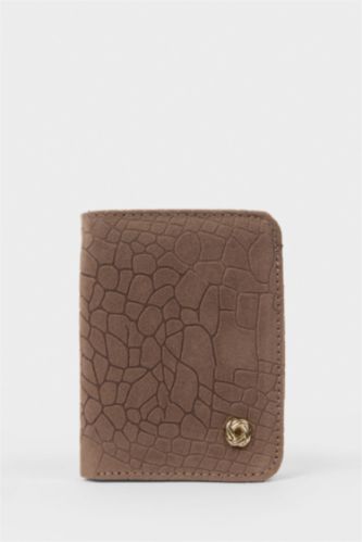 Kadın Kahve Kadın Süet Cüzdan