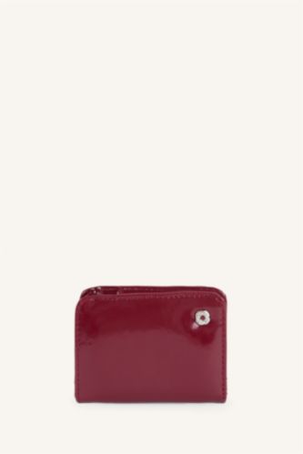 Women Bordeaux Woman Faux Leather Wallets