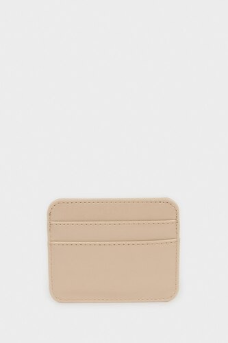 Woman Faux Leather Business Card Wallet